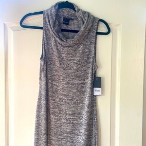 Free Press Grey Heather cowl neck sleeveless dress. Size M. NWT